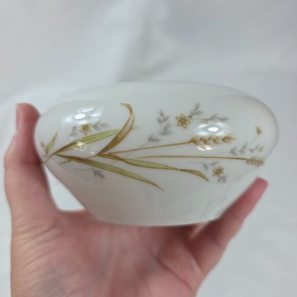 Fine China of Japan Golden Harvest Sugar Bowl and Lid Gold Wheat Sprays - Picture 11 of 15